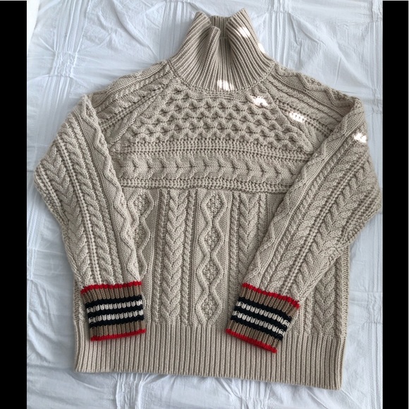 burberry cable knit sweater